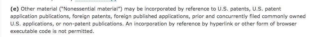 Under 37 CFR 57(e), patent agents and attorneys are prohibited from using HTML in patent specifications. This is the one federal regulation for which I am accidentally responsible....