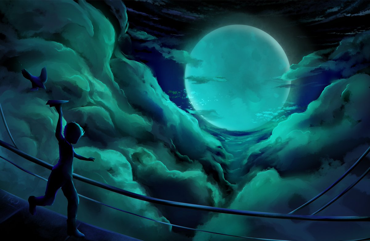 penguinattacksT's tweet photo. Well well what do we have here? The TEAL moon in the moon series this time.
#moonseries #moodseries #originalart #oc #originalcontent https://t.co/IgyopxY10x