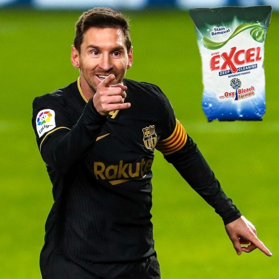 mayeecoal's tweet image. Which detergent you dey use wey make u be world class
 Messi: na excel detergent ooooo
#ExcelDetergent