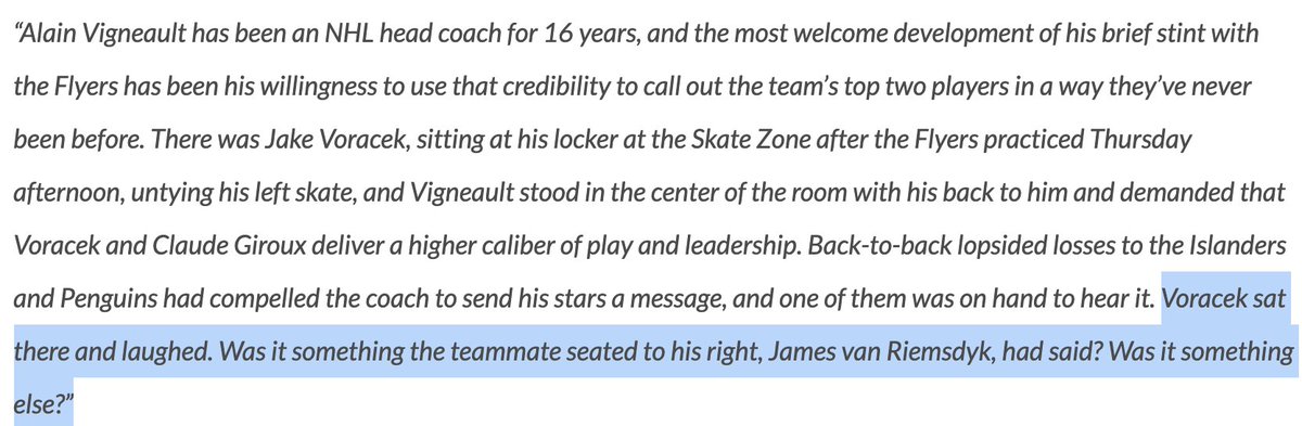 The genesis of the conflict is likely due in large part to a story Mike wrote for the Philadelphia Inquirer on Oct. 31, 2019 that included this line (2/):