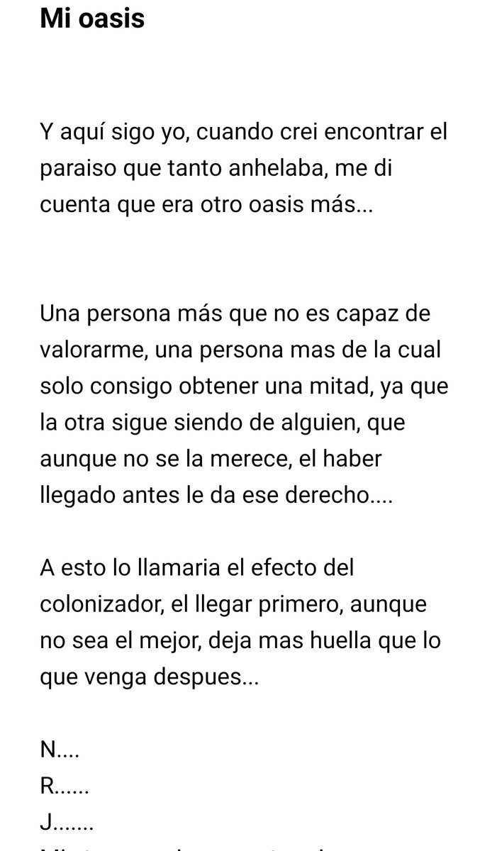 theseventh72's tweet image. Mi oasis parte 1/4 #Amor #triste  #LoveStory