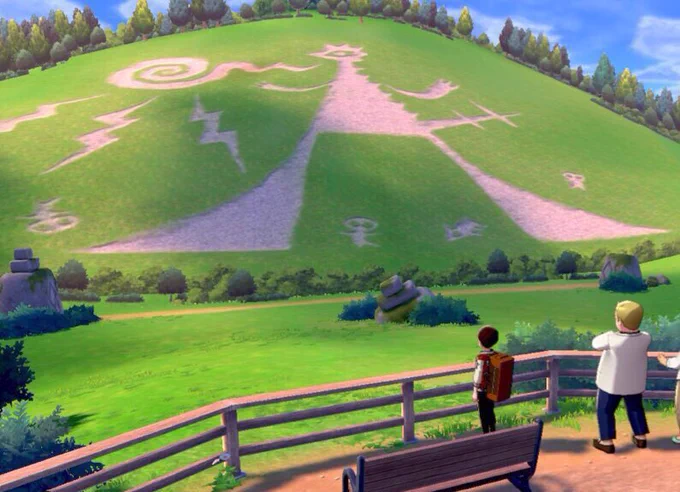 how is it still even a debate whether or not the geoglyph pokemon in sword and shield is gigantimax toxtricity

it 100% is 