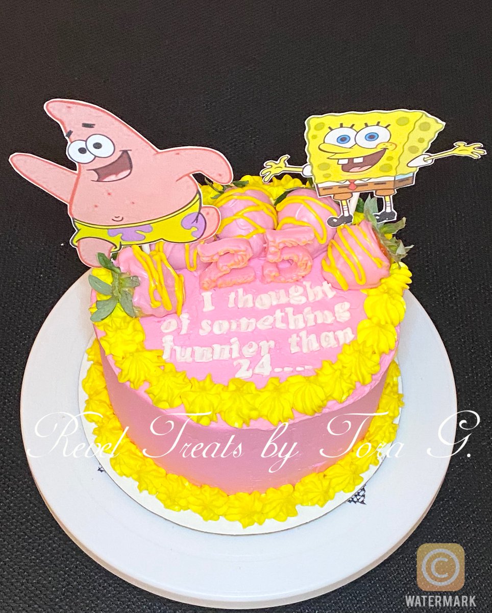 Girly Spongebob Birthday Cakes