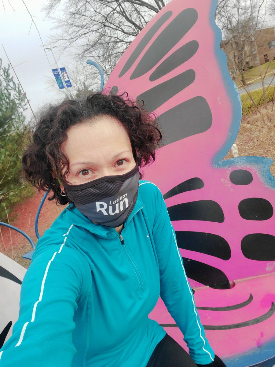 VCNajera's tweet photo. A hilly 8 miler! 400m gratitude walk (grateful the run was over! 🙃) and a gratitude sit! Does deep breathing while running up hills count??? If so, I got ALL the points!!! 😄 @McCormackPsych Grew some wings on my run 🦋 #wellnesschallenge #weekendrun #imabutterfly https://t.co/3wUzusiWct