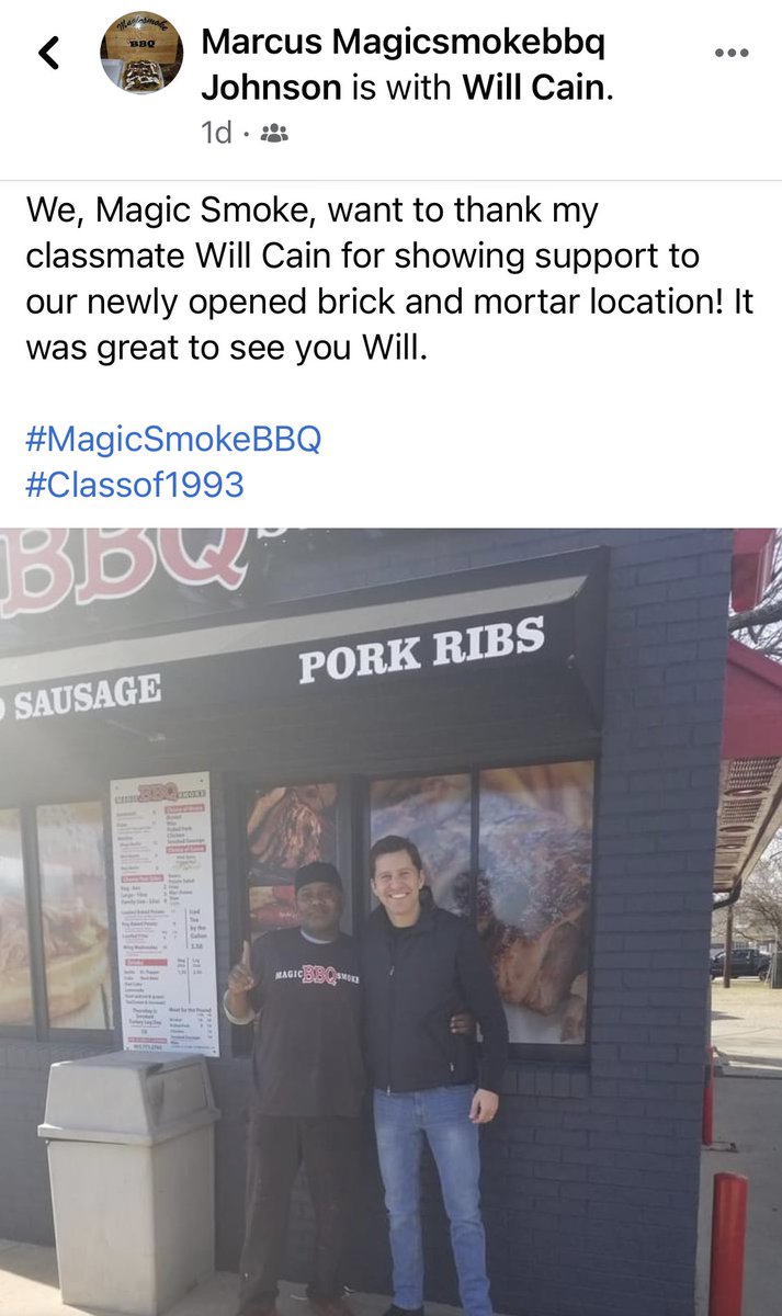pride_crystal's tweet photo. Magic Smoke in @ShermanTexas getting a visit from @willcain   #MagicSmokeBBQ #BBQ #Texas #Food https://t.co/dVhasGsmuI