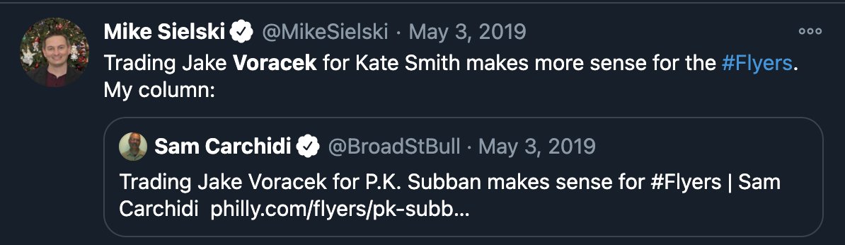 Mike has also tweeted things in jest like this (7/):