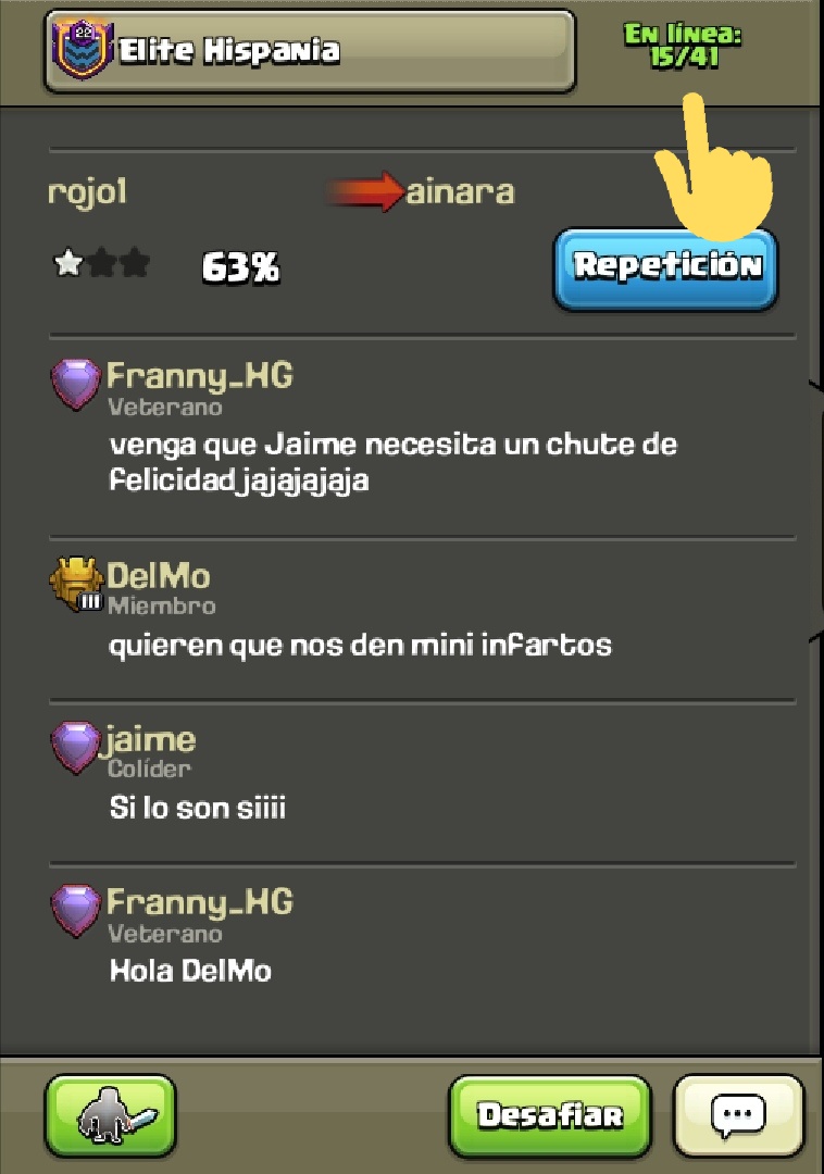 Las cosas que tiene un clan unido,final de guerra,se perdió...pero dimos caña hasta él final 💪🏻💪🏻y lo mejor ese calorcito de la gente de Elite hispania🔥gracias por ser como sois 😍 activos a topeee💪🏻💪🏻💪🏻