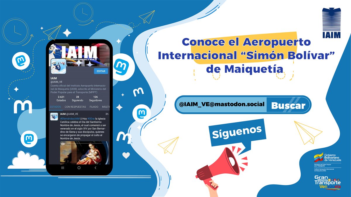 IAIM_VE's tweet photo. Conoce el Aeropuerto Internacional “Simón Bolívar” de Maiquetía 

¡Síguenos en nuestras redes sociales!

@IAIM_VE https://t.co/kBGvDtfuUY