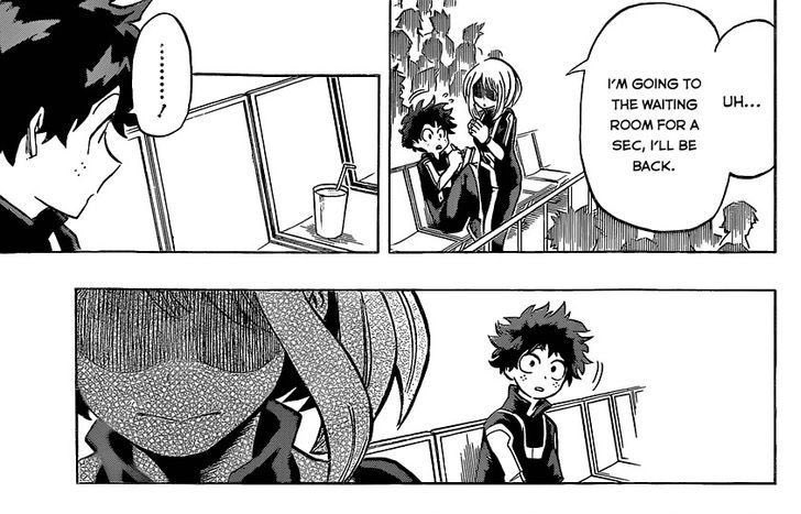 she is first afraid of her fatebecause as everyone describes, bakugo is a ruthless being