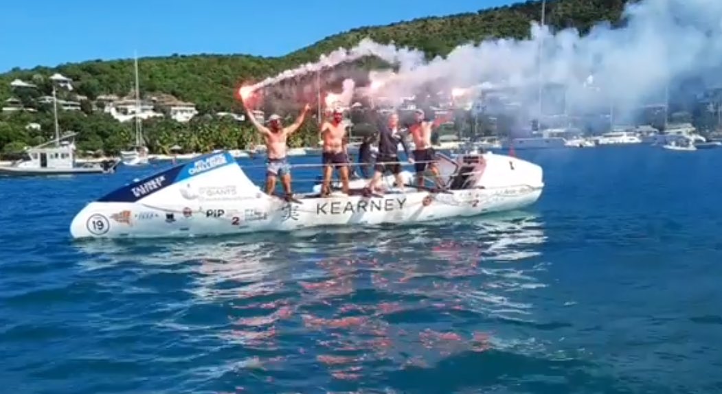 sixphysio's tweet photo. Outstanding achievement... Winners of the Race Class and 11th fastest row of all time! Huge congratulations to Mark Golton and his team arriving in Antigua earlier today #TWAC2020 #osog https://t.co/yZbmw6gQL7