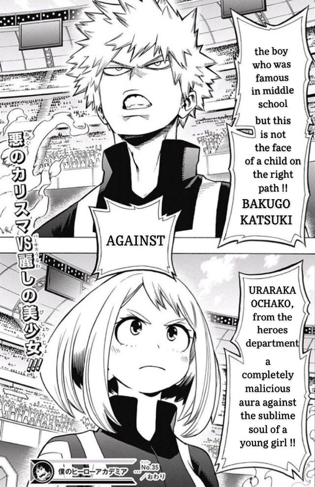 nevertheless this description of present mic confirms me a little more in the idea that everything is done to prove to us that katsuki and ochaco are two extremely opposed beingsanyway I'll come back to that later!!!