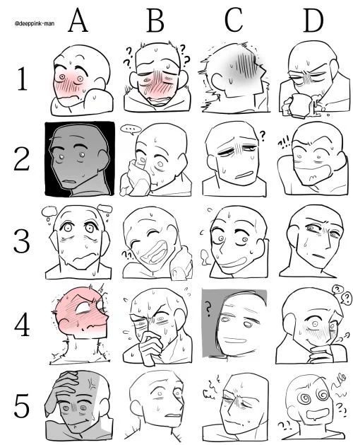 just saw this on the tl and i wanted to try it?? give me a character and an expression! 
