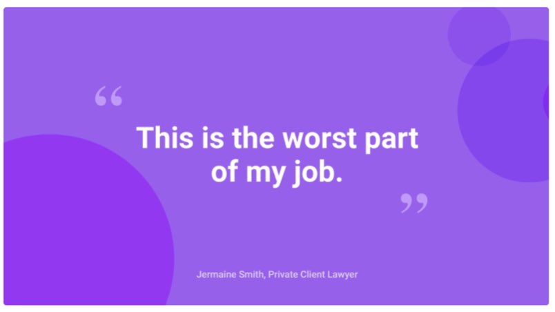 Some testimonials / commentary. It wasn’t a great idea to use my own comment 