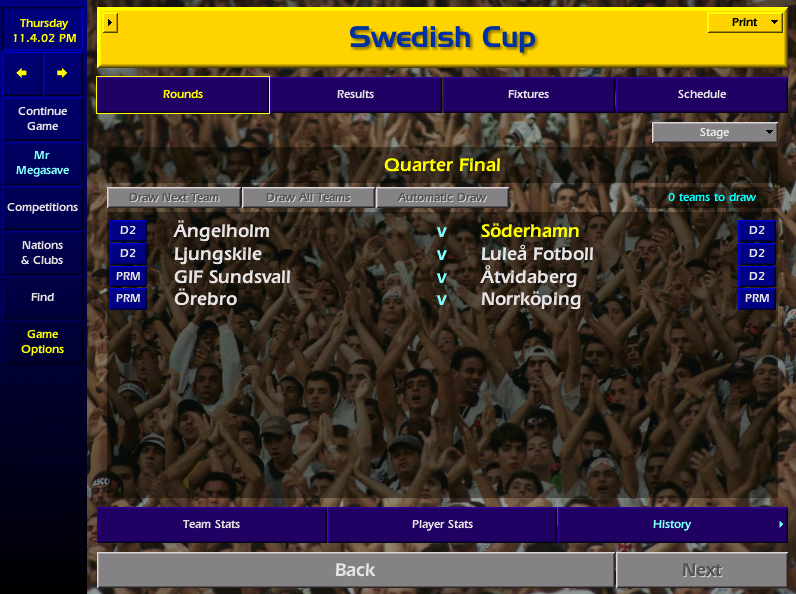 An incredible win vs D1 opposition in a game we dominated but had to rely on the lottery of penalties. I'm not sure what's going on with the Swedish Cup this season, but atleast 2 sides will be making it to the semis