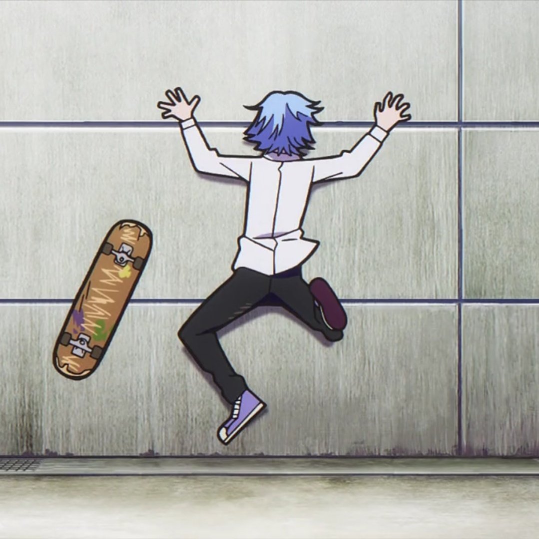 _groupie__'s tweet photo. Langa learning to skate https://t.co/5rkOfNuYp2