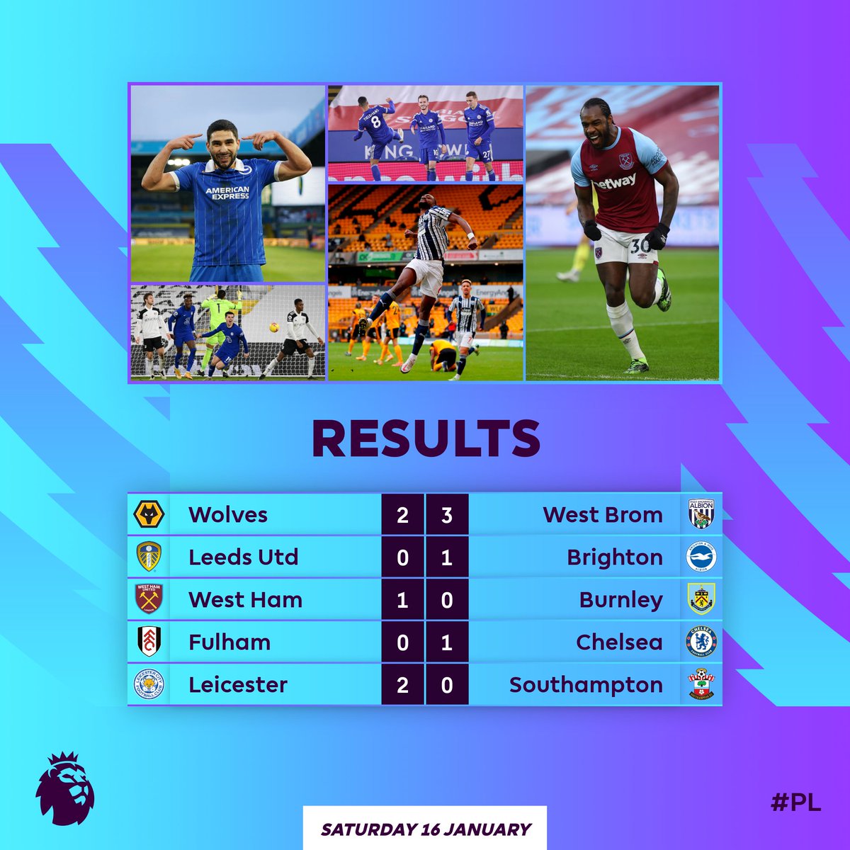 Premier League tweet media