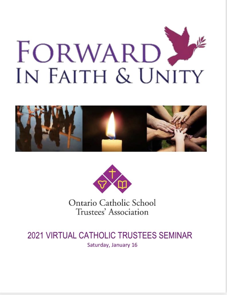 Great day today at the Virtual Catholic Trustees Seminar! Thank you to all of the presenters who made this conference so engaging. Biggest lesson I’m taking from today: “Change is inevitable- growth is optional”. <a href="/WellingtonCath/">Wellington Catholic DSB</a>