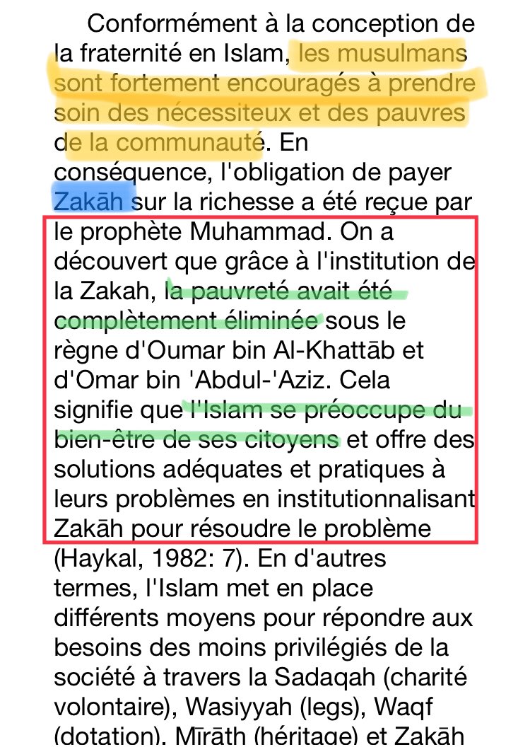 Bref, comme nous le savons, l’économie islamique repose sur la prohibition de l’intérêt et l’obligation du versement de la Zakât. D’ailleurs, nous pouvons relever que la Zakât a éliminé la pauvreté durant le califat d’Umar ibn Al Khattab (Qu’Allah l’agréé).