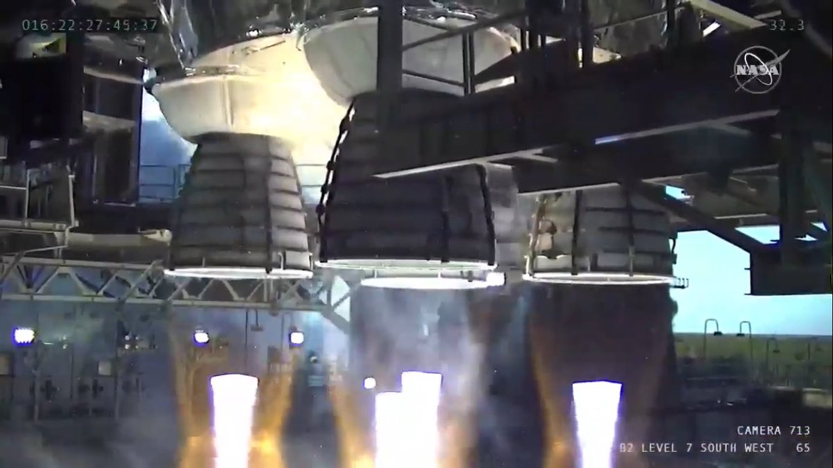 SLS engines fired up