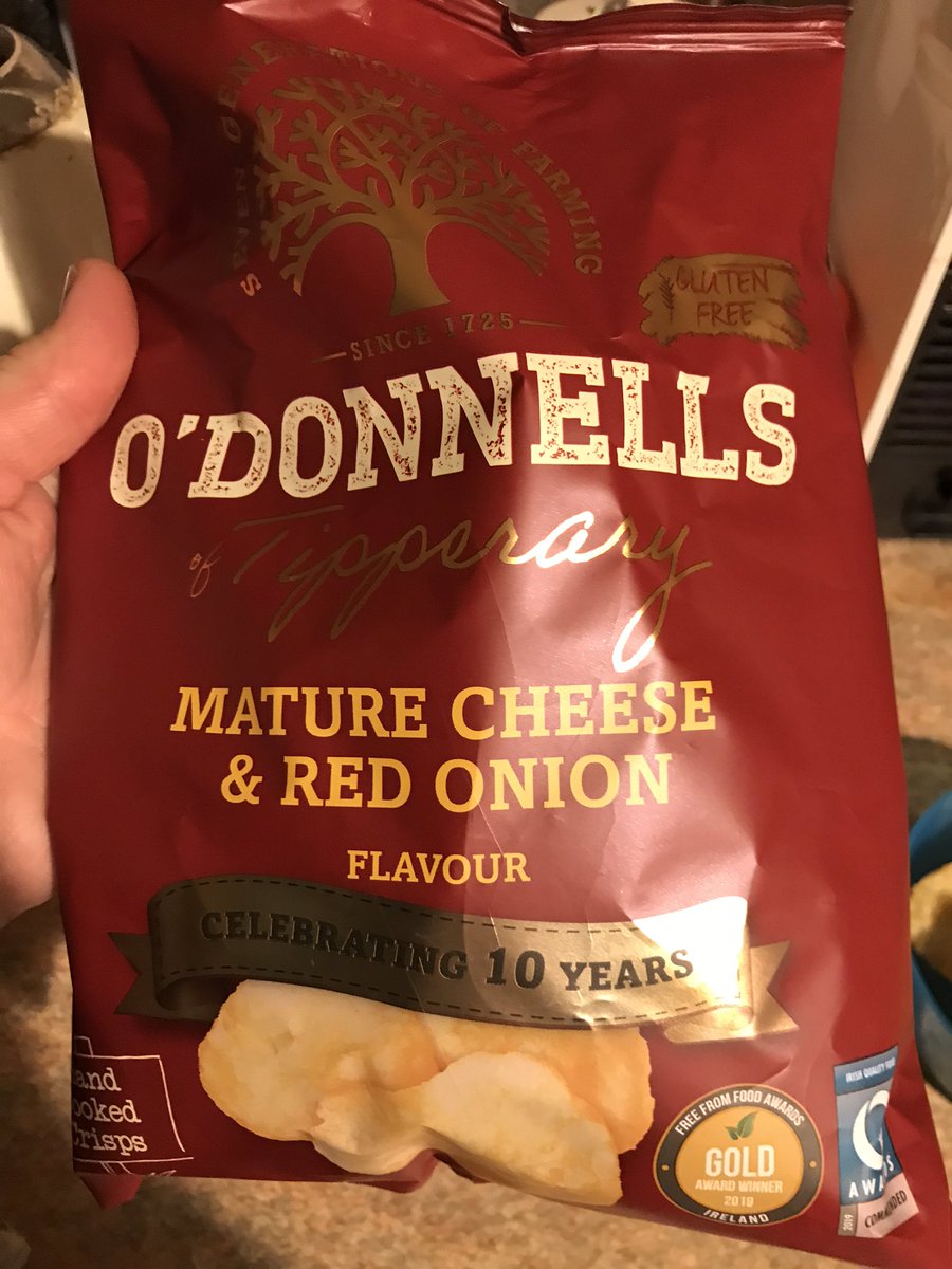 Always delighted to buy something with a Gold Award from the Free From Food Awards. I always feel immensly proud for being involved as a judge. These O’Donnell’s crisps definitely justify winning an award, perfect Saturday night treat during lockdown #freefrom <a href="/odonnellscrisps/">O' Donnells Crisps</a>