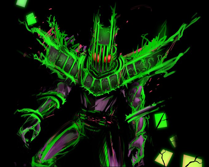 以前描いたアレンジディケイドコンプリートフォームも再貼りします ハンドディストラクテッドフォーム(妄想)です 