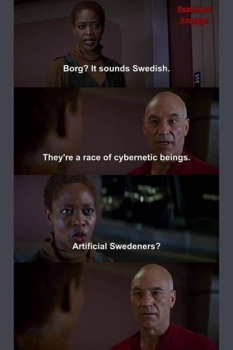 Lmao #startrek #theborg https://t.co/VXgwRmvFb4<a href="/tag/startrek"class="tags">#startrek</a><a href="/tag/theborg"class="tags">#theborg</a>