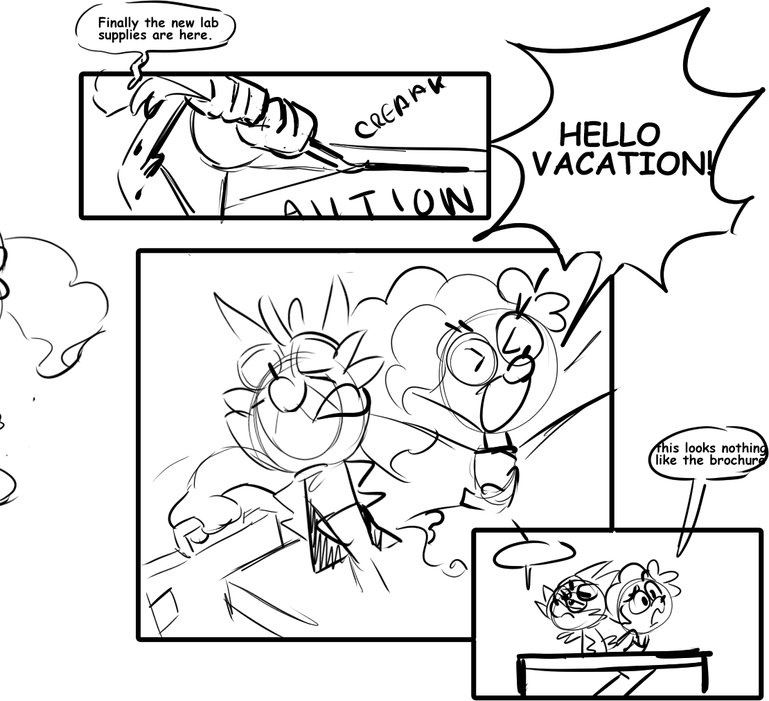 cooldown Crash and Coco doodles 
