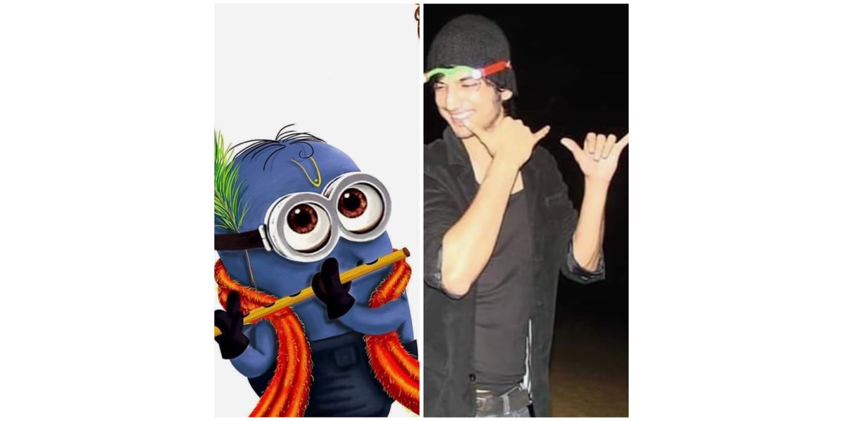 Sushant love minions a lot minion * sushi Thread hope it’s cute  #NationWithArnab #JusticeForSushantSinghRajput Krishnaaaa 