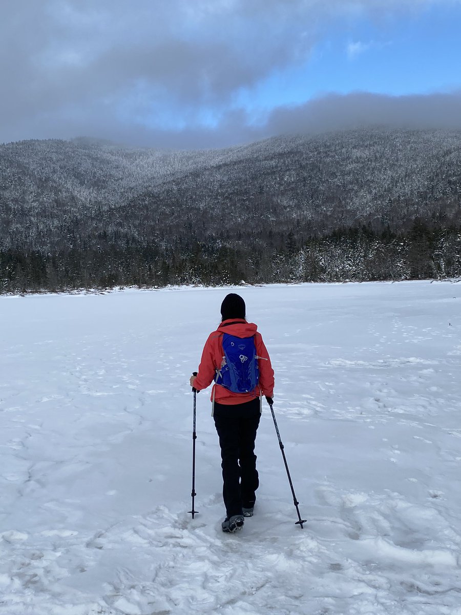 hollyfiola's tweet photo. Winter hiking captures. Lonesome Lake NH https://t.co/Z8SCgndJWd