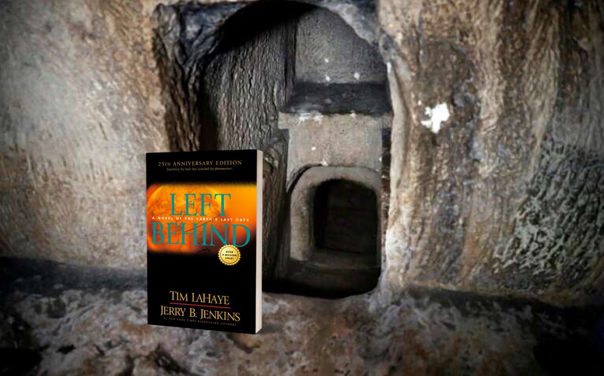 RapturePodcast's tweet photo. @apocrypals We were wondering when you would get around to reading one of the most recent apocryphal discoveries to read on your show, the Left Behind manuscript by Jerry of Kalamazoo and Tim of Michigan. https://t.co/YxOc13st36