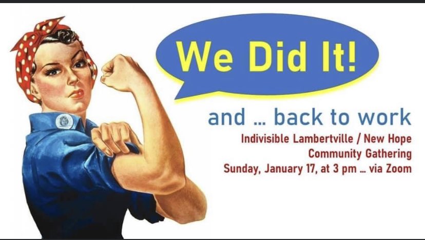 IndivisibleLNH's tweet photo. #ILNH Indivizzies & local friends โ join us for our community gathering via zoom on Sunday 1/17! Please register on our website at https://t.co/jftQx7ZxBr. Letโs talk about the work that comes next! ๐บ๐ธ https://t.co/QXq4LlpxNp