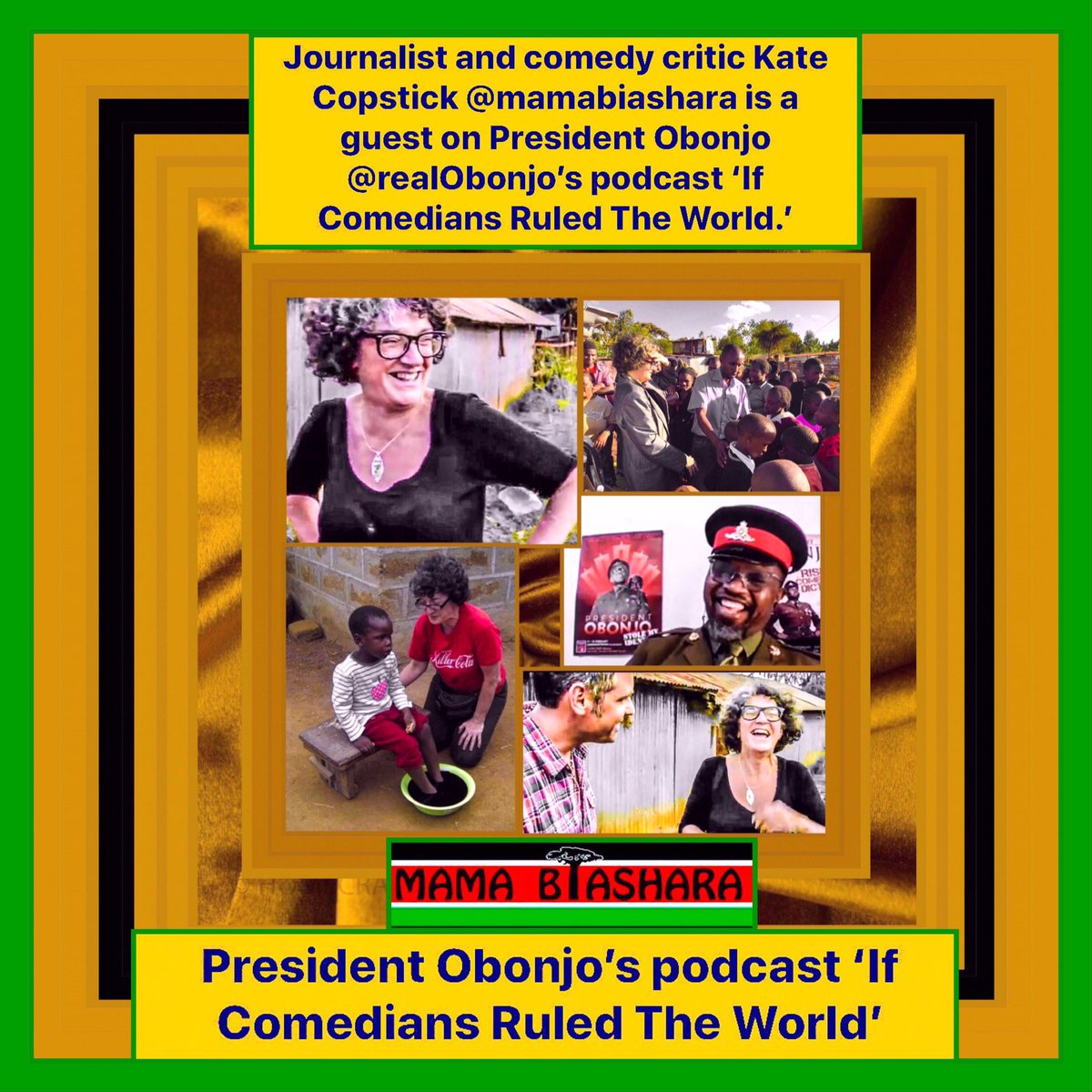 sanshui596's tweet photo. Journalist/comedy critic #KateCopstick #mamabiashara is a guest on #PresidentObonjo #realObonjo’s #podcast ‘If Comedians Ruled The World.’

#brighton #sussex #sailing #eastsussex #westsussex #pune #nashik #juba #django #senegal #quebec #kolkata #kenya #uk

https://t.co/pkdWUkWhol https://t.co/xUDgGf47nO