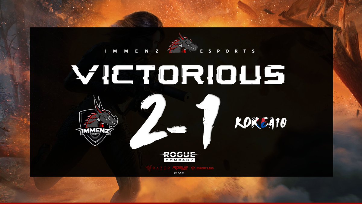 ImmenZEsports's tweet photo. Rogues &amp; Roguesses - WE ARE VICTORIOUS!

WE TAKE 1st PLACE in the first official @CMG_Rogue Tournament we compete in. Impressive right!?

The Final match score 2-1 vs @realkorea10
  
GREAT JOB TEAM! 🏆
@GRINGOJR1
@LossySzn
@Hoxtren_
@JGravityy

#Roguecompany #esports https://t.co/bLv24gmnF7