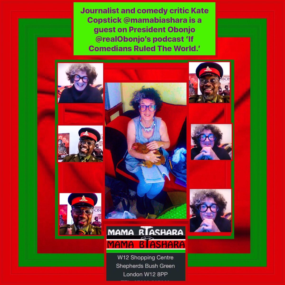 sanshui596's tweet photo. Journalist/comedy critic #KateCopstick #mamabiashara is a guest on #PresidentObonjo #realObonjo’s #podcast ‘If Comedians Ruled The World.’

#brighton #sussex #sailing #eastsussex #westsussex #pune #nashik #juba #django #senegal #quebec #kolkata #kenya #uk

https://t.co/pkdWUkWhol https://t.co/2CwthR7FF6