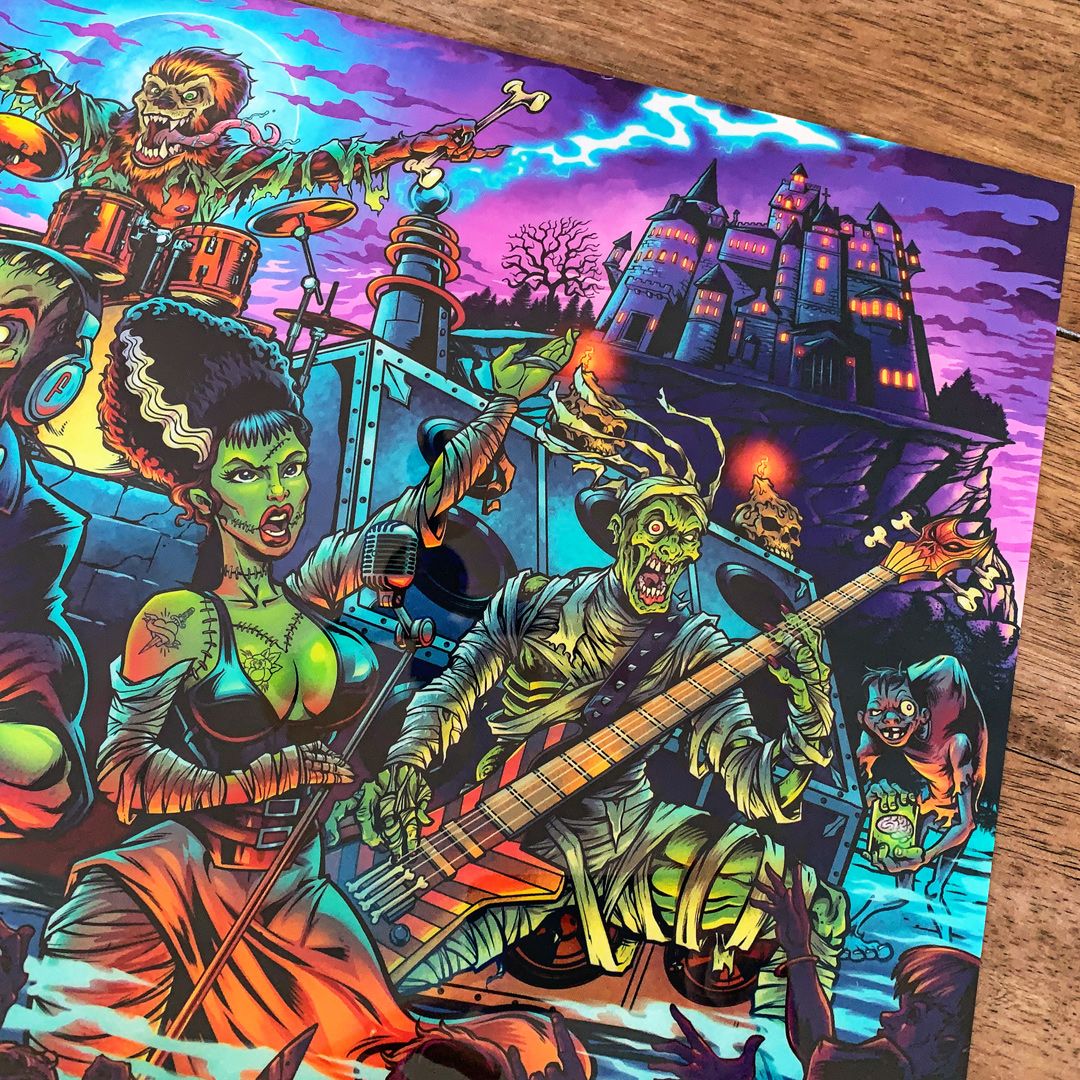 flylanddesigns's tweet photo. This was my redesign of the classic Monster Bash pinball Translite.
Officially licensed from Williams.
Grab one here:
https://t.co/3rP2ShZtqZ
#monsterbash #williams #translite #pinballart #pinballartwork #pinball #pinballmachine #backglass https://t.co/Ab6wF6cTdp