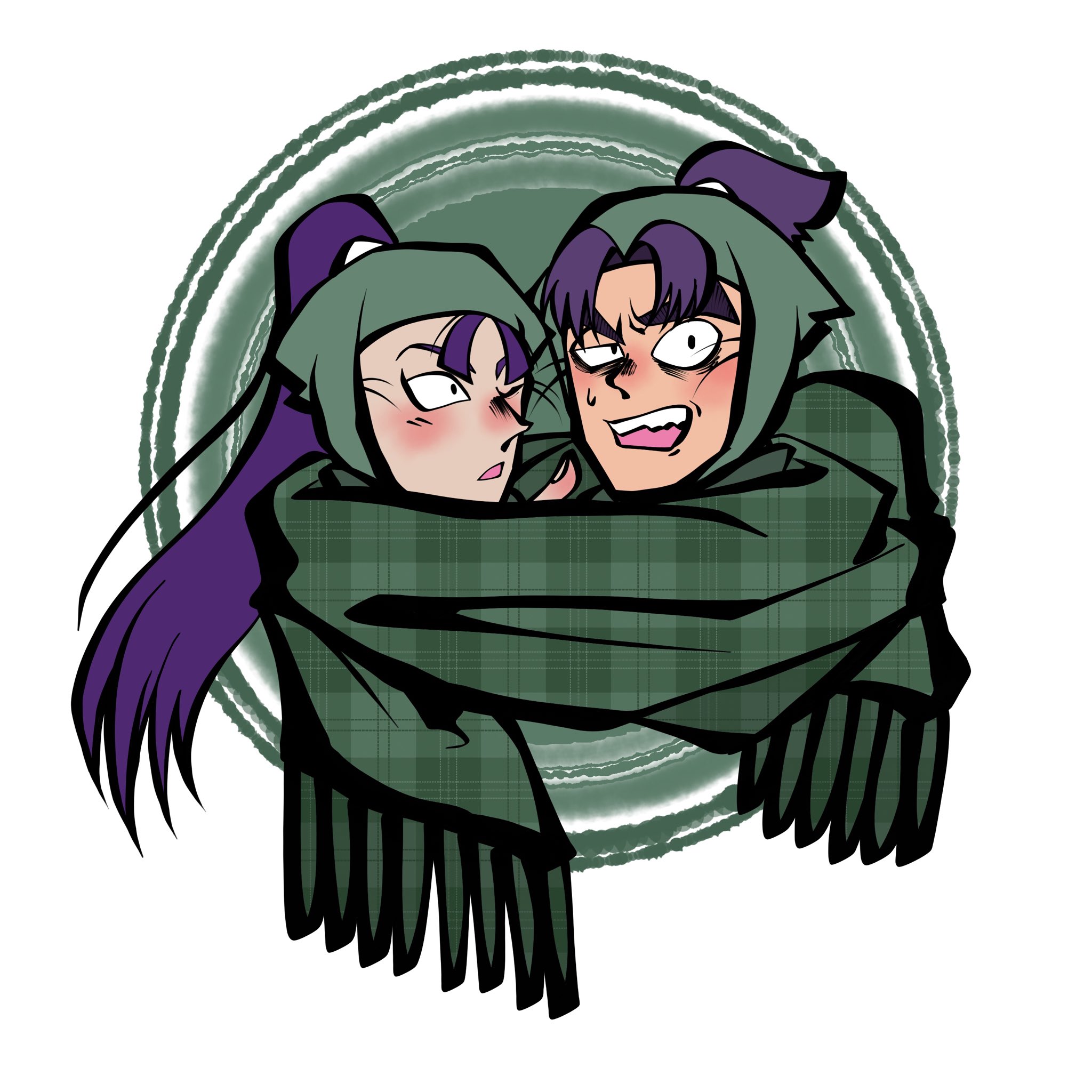 ツッパリ忍者 7月は 誕期間 六年生をマフラーで2人まとめて巻いてみた Not腐 忍たま乱太郎 忍たま 忍術学園六年生 T Co Pgbsj8slks Twitter