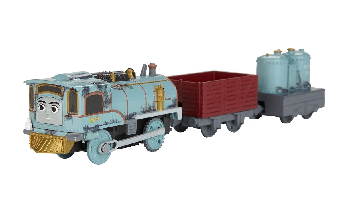 She’s also the only Thomas character that I have in all the merch lines she appeared in; Trackmaster and Adventures.It sucks that they didn’t do a Wooden Railway version of her, which I always imagined looking similar to  @StreakSmeargle’s awesome concept design.(9/?)