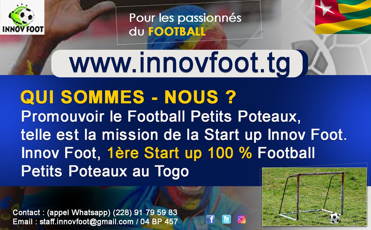 InnovFoot's tweet image. Une innovation dans le Football Togolais ⚽️🇹🇬

Le Football, une Histoire de passion et de fraternité 😉
#228_petits_poteaux
#potovi
#foot_passion