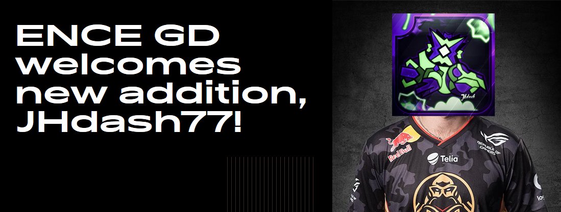 ENCE_GD's tweet image. We are today announcing that @JHdash77 has joined our GD roster to replace @MirQFinland. We saw the potential on him, after we saw his recent achievements and how fastly he started to progress.
Please warmly welcome our new recruitment!