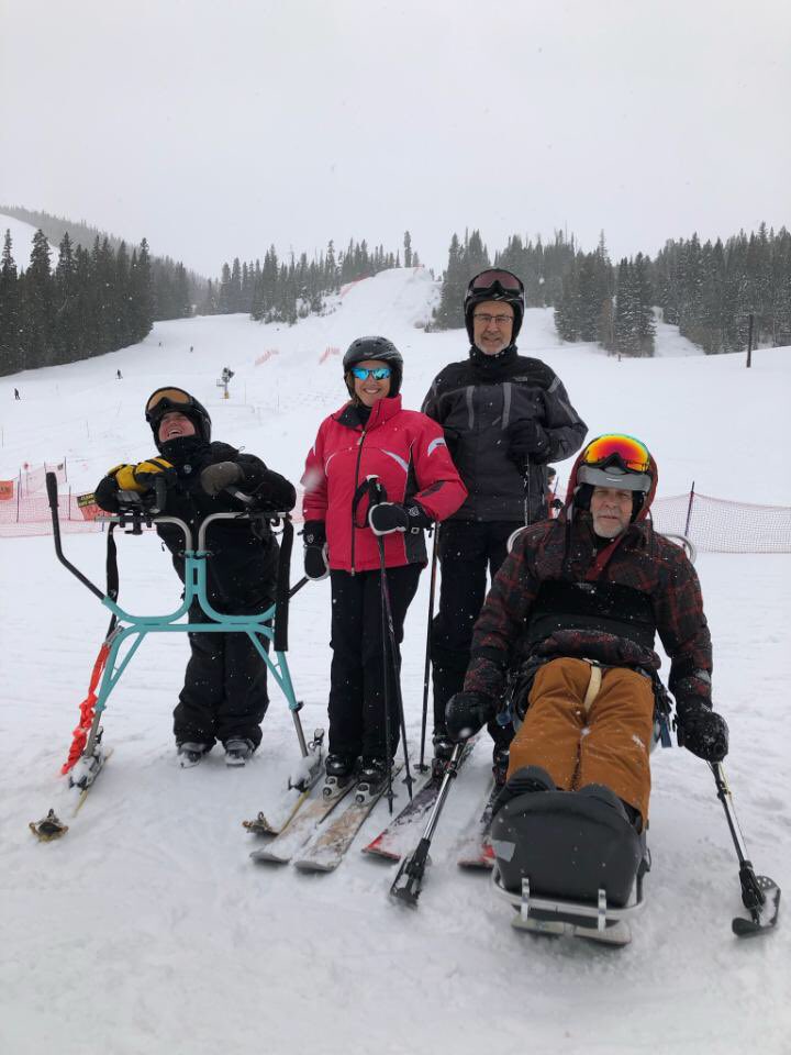 Best Blind Snow Skier EVER!!  How do you like that??⛷🥇