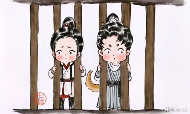 ningjureerat's tweet photo. Cute cartoon drawings of #Aphei and #XieYun like them, good for your heart.😍😍
#周翡 #赵丽颖 #王一博 #WangYibo https://t.co/nZn3FbB7Bk