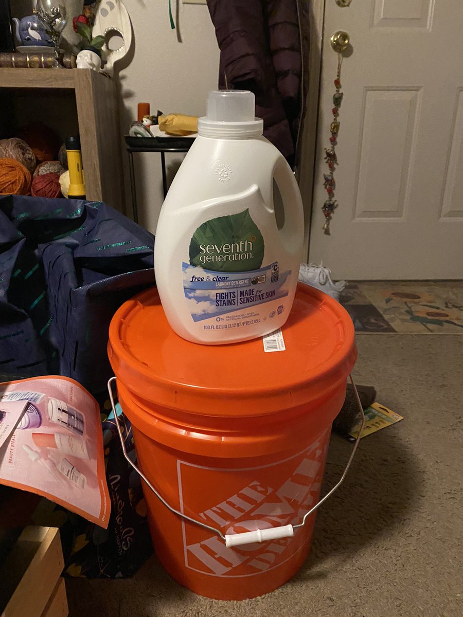 ASPeterson2's tweet image. Bucket and enzyme detergent acquired for processing coyote jaws.  I am so excited! #phdlife #dissertationdata #coyoteproject