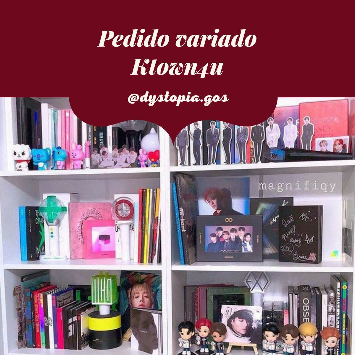 SweetMINARI's tweet photo. CHICOS❗️ En @dystopia_gos estamos organizando un nuevo pedido grupal random de albums en ktown4u 👀 por si os interesa os dejo el formulario 

https://t.co/bN50RQF6a9 https://t.co/wlwtQ4QK8i
