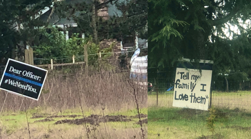 lennblue's tweet photo. Our Deputy Editor took a drive near Portland, OR and came across this open support of LE. She took photos to share with our readers to give them a little bit of encouragement and hope: Some people out there still support our police. #BackTheBlue
https://t.co/CtoRJ1laF6 https://t.co/Gb2EMCftM3