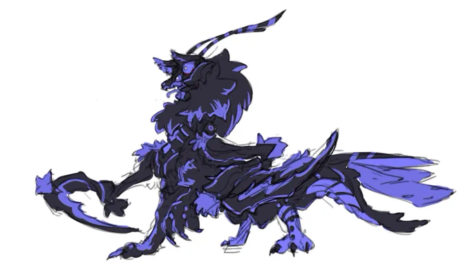 蟷狼 ラフ   

リクエスト(ケモノ+昆虫のキメラ 