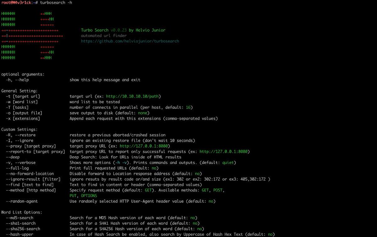helvioju's tweet photo. New TurboSearch Release, the most powerfull web crawler. #turbosearch #m4v3r1ck #sec4us #helviojunior #pentest #web #api #webapiexploitation https://t.co/CPqHFCc6cU