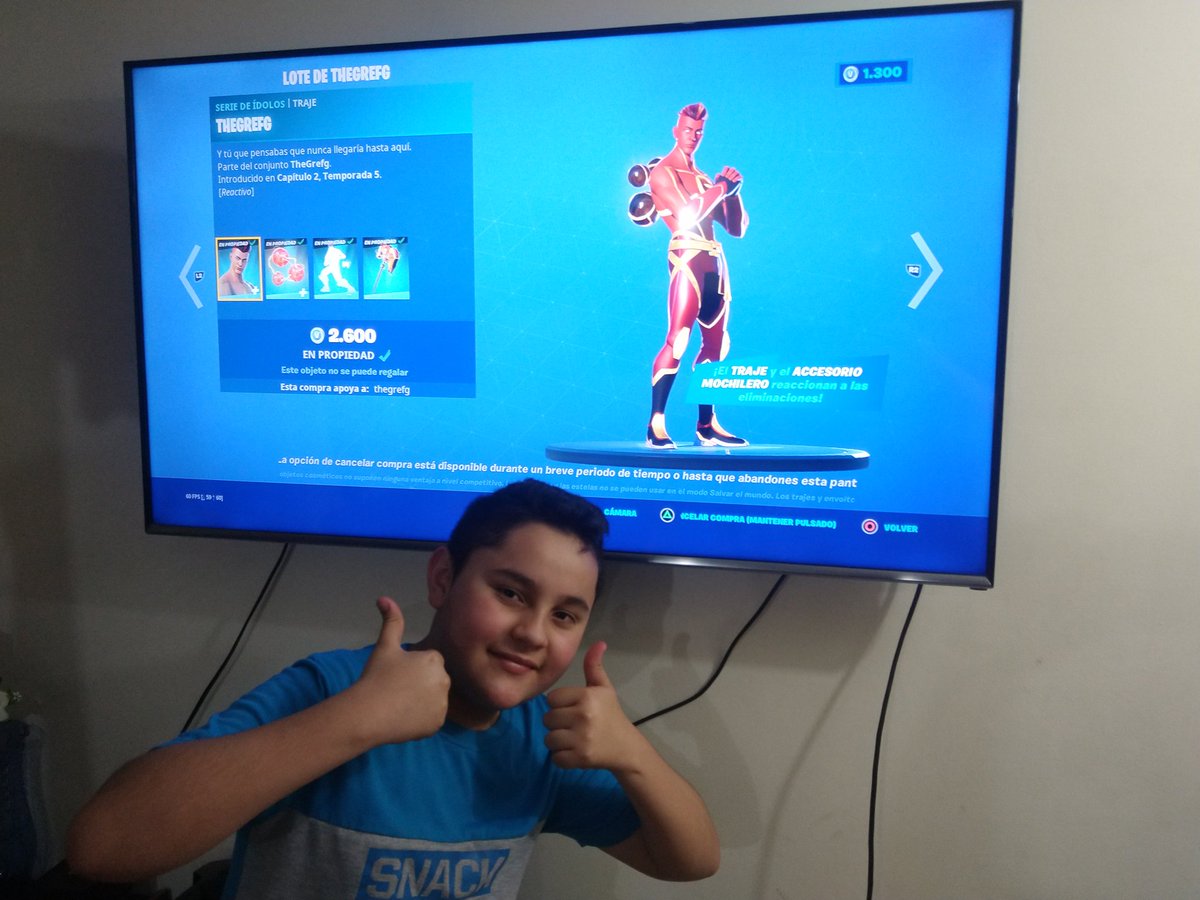 panada781202's tweet photo. @TheGrefg Gracias por crear está SKIN eres un crack. Este mensaje es de mi hijo JOEL te manda saludos THEGREFG. https://t.co/kSQRwuuvQT