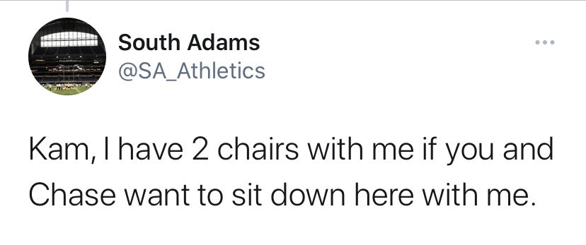 kam_brown7's tweet photo. how the acac game started vs how it’s going🤝 @SA_Athletics https://t.co/dxpYUqBwJl