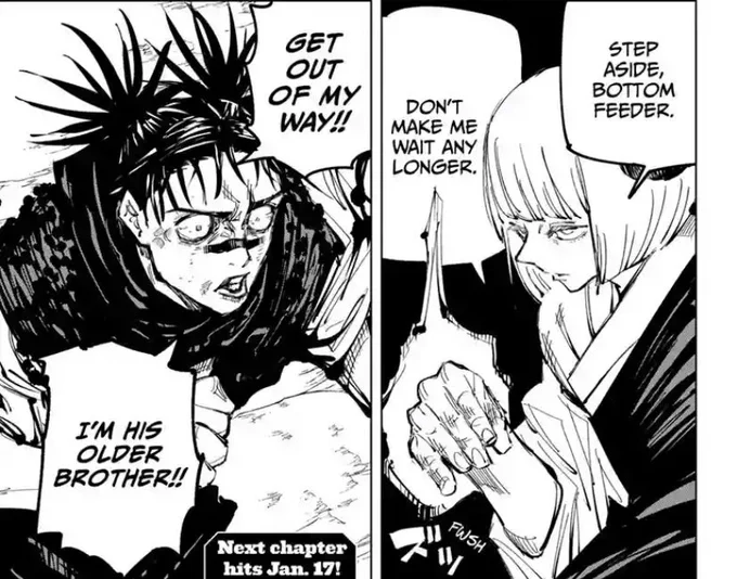 reminder that the new jjk chapter officially releases later today and i'll be losing it 