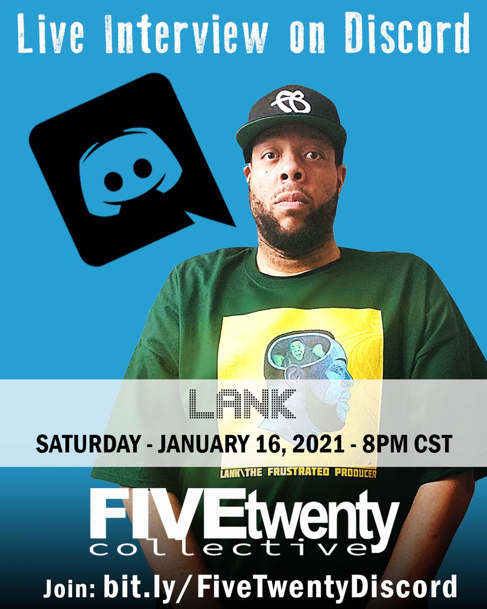 FiveTwenty_Co's tweet photo. We're going live with @biglank360 in about 50 mins!

Join us exclusively:
https://t.co/LsazorKQ0x

#ArtistInterviewSeries #LiveOnDiscord #FiveTwenty #CHH https://t.co/mPN9vKs5fD
